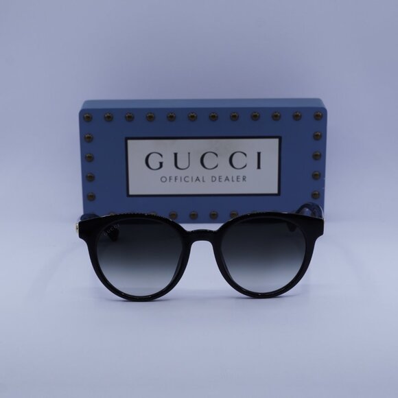 Gucci GG0638SK 001 Round Sunglasses - Black\\Grey main image 10